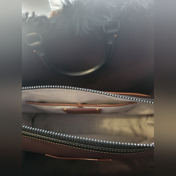 Limited Coach Shearling rogue 39 tote bag - Picture 9 of 15